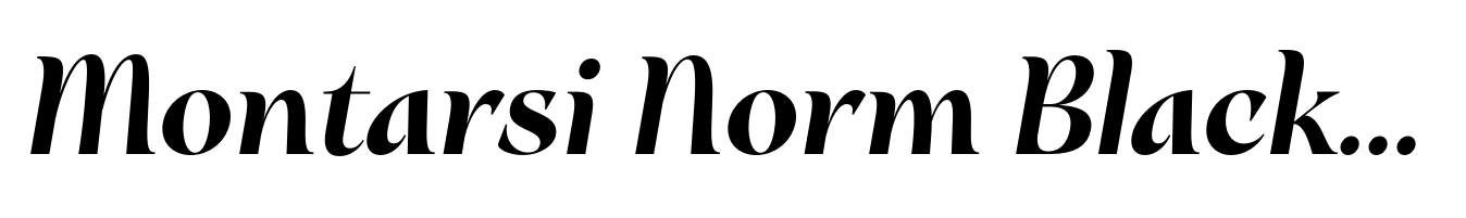 Montarsi Norm Black Italic